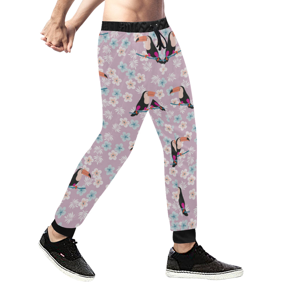 Beautiful toucan flower leaves Unisex Casual Sweatpants