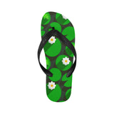 Frog waterlily pattern Unisex Flip Flops