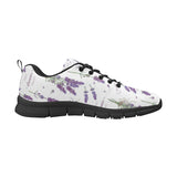 lavender flower design pattern Women's Sneaker Shoes