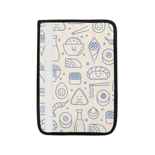 Cute sushi icon pattern Car Seat Belt Cover