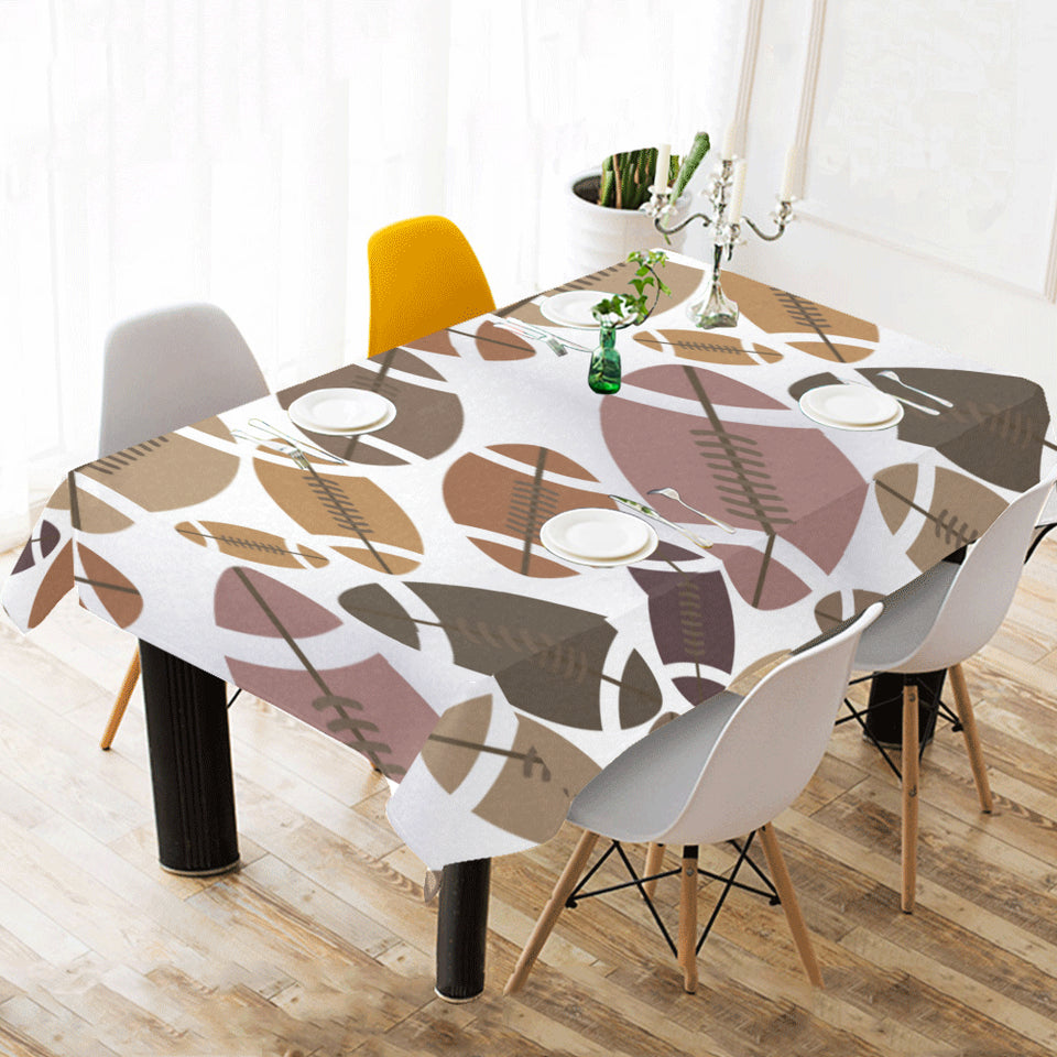 American football ball pattern Tablecloth