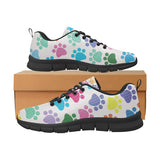 Dog Paws Pattern Print Design 01 Women's Sneaker Shoes