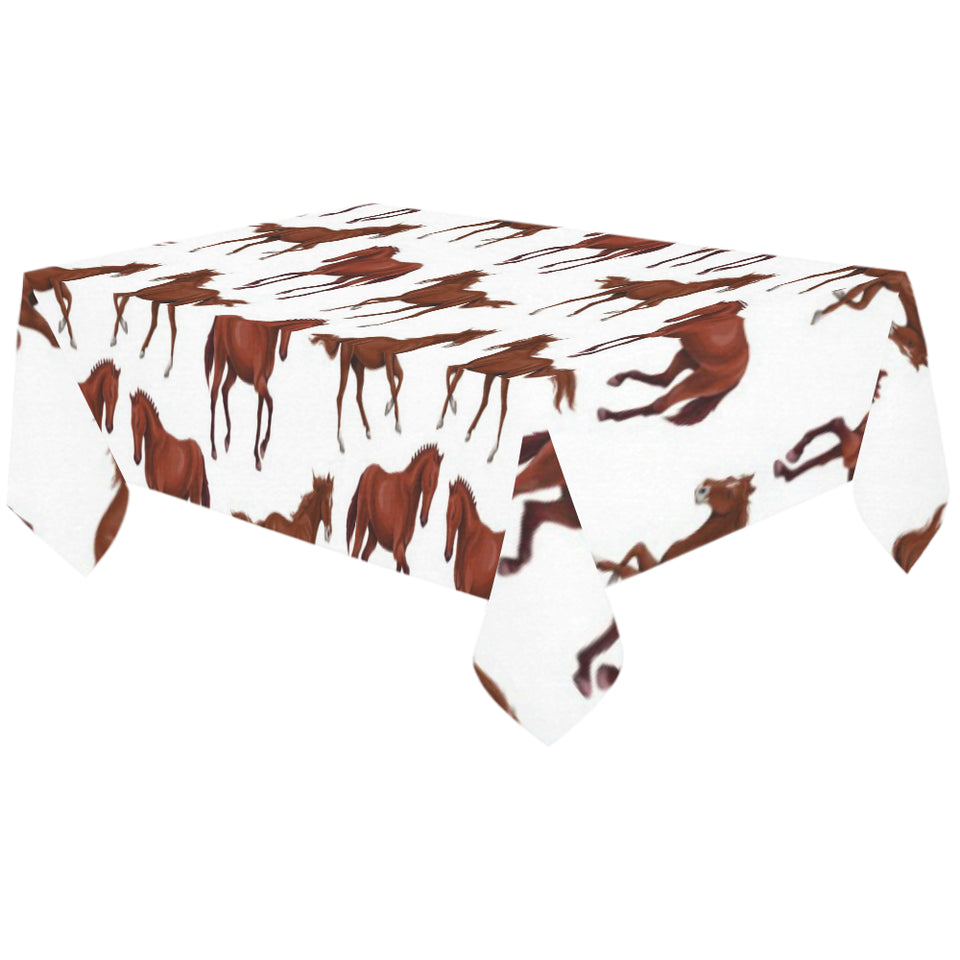 Horses running pattern background Tablecloth