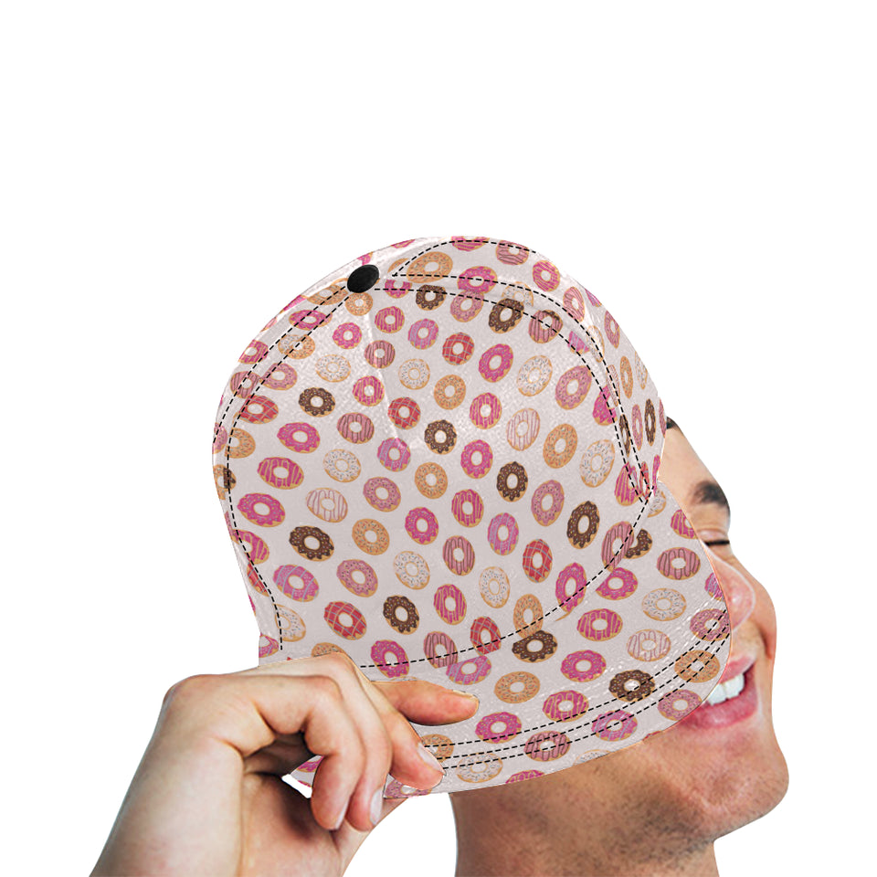 Colorful donut pattern All Over Print Snapback Cap