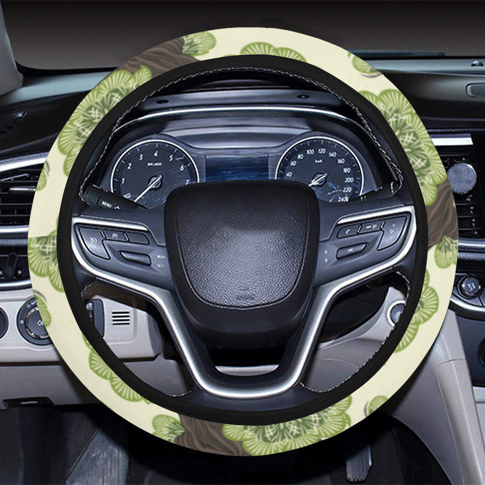 Bonsai pattern Car Steering Wheel Cover