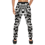 Black white camouflage pattern Unisex Casual Sweatpants