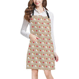 English Bulldog Pattern Print Design 05 All Over Print Adjustable Apron