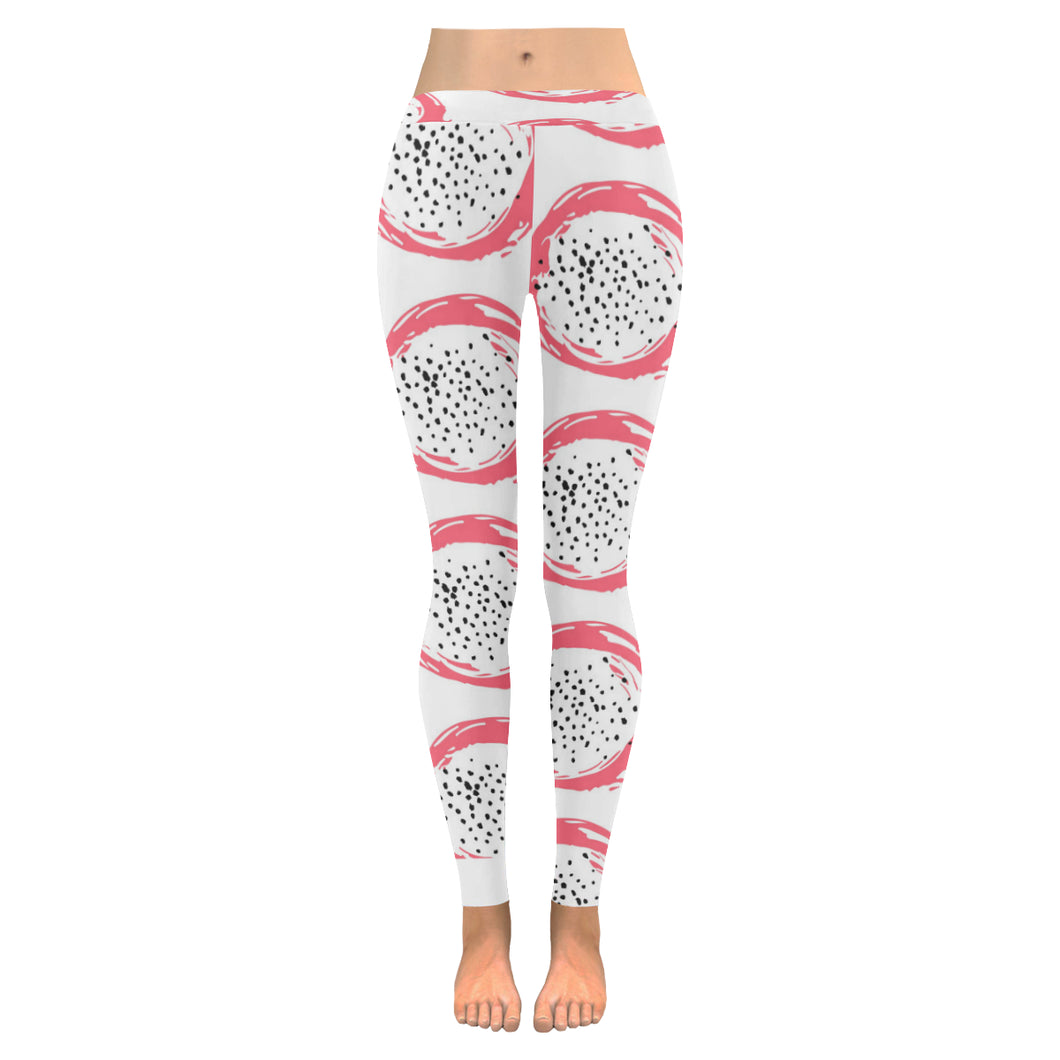 Hand drawn dragon fruit Women's Legging Fulfilled In US