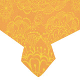Orange traditional indian element pattern Tablecloth