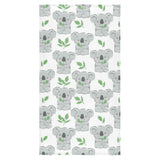 Hand drawn Koala leaves pattern Bath Towel