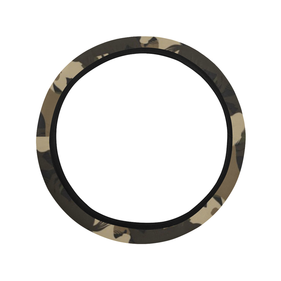 Horse Camouflage Pattern Car Steering Wheel Cover