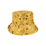 Bee flower pattern Unisex Bucket Hat