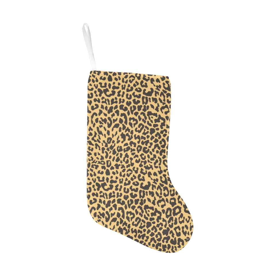 Leopard skin print Christmas Stocking