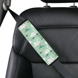 White swan lake pattern Car Seat Belt Cover
