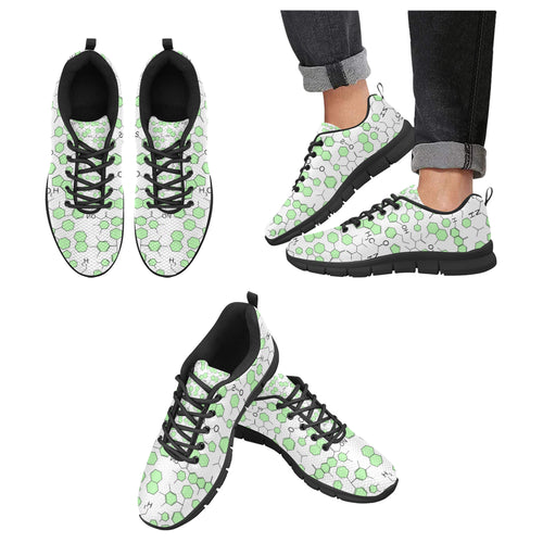 Chemistry Periodic Table Pattern Print Design 03 Men's Breathable Sneakers ( Model 055)