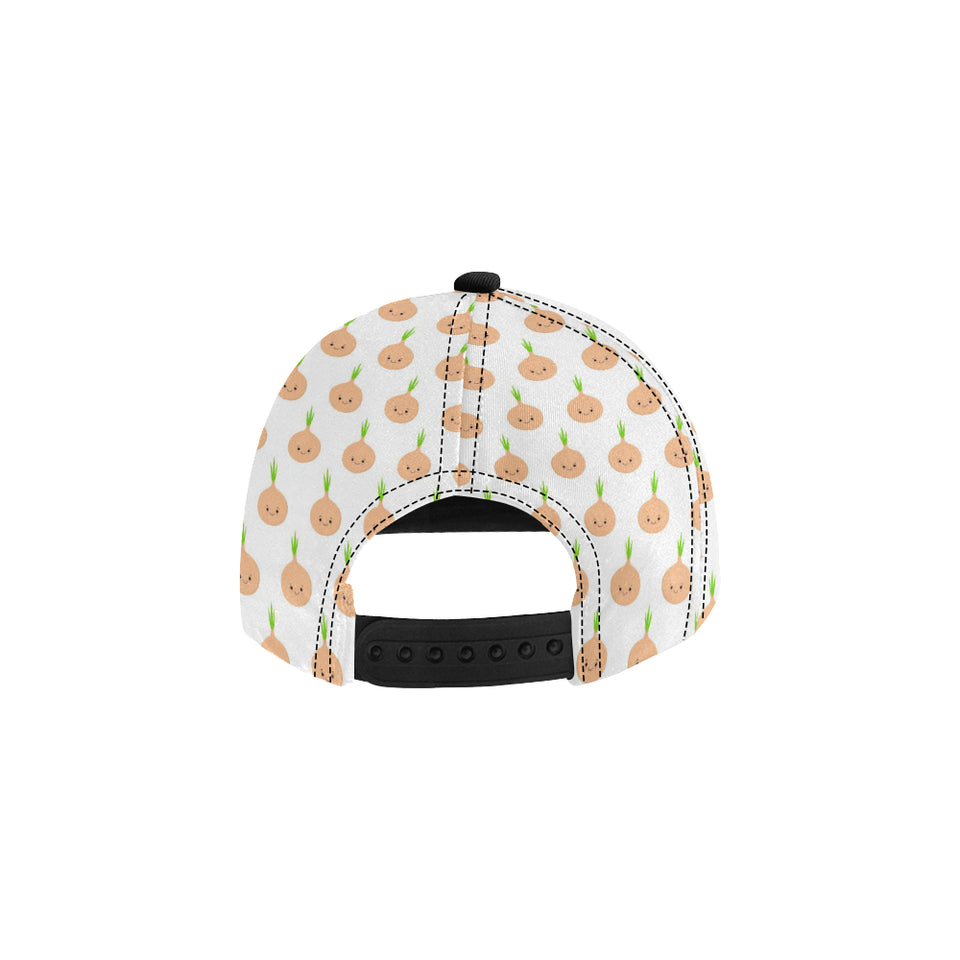 cute onions smiling faces All Over Print Snapback Cap