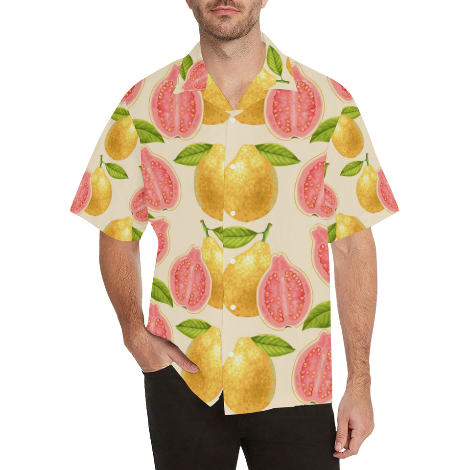 Beautiful guava pattern Men's All Over Print Hawaiian Shirt