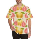 Beautiful guava pattern Men's All Over Print Hawaiian Shirt