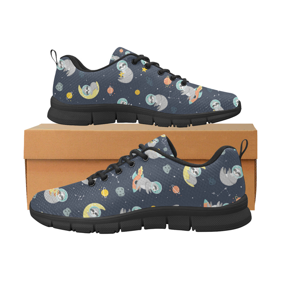 Cute sloth astronaut star planet rocket pattern Men's Sneaker Shoes
