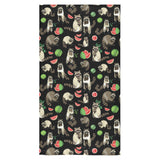 Raccoon watermelon pattern Bath Towel