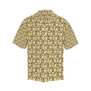 English Bulldog Pattern Print Design 02 Men's All Over Print Hawaiian Shirt (Model T58)