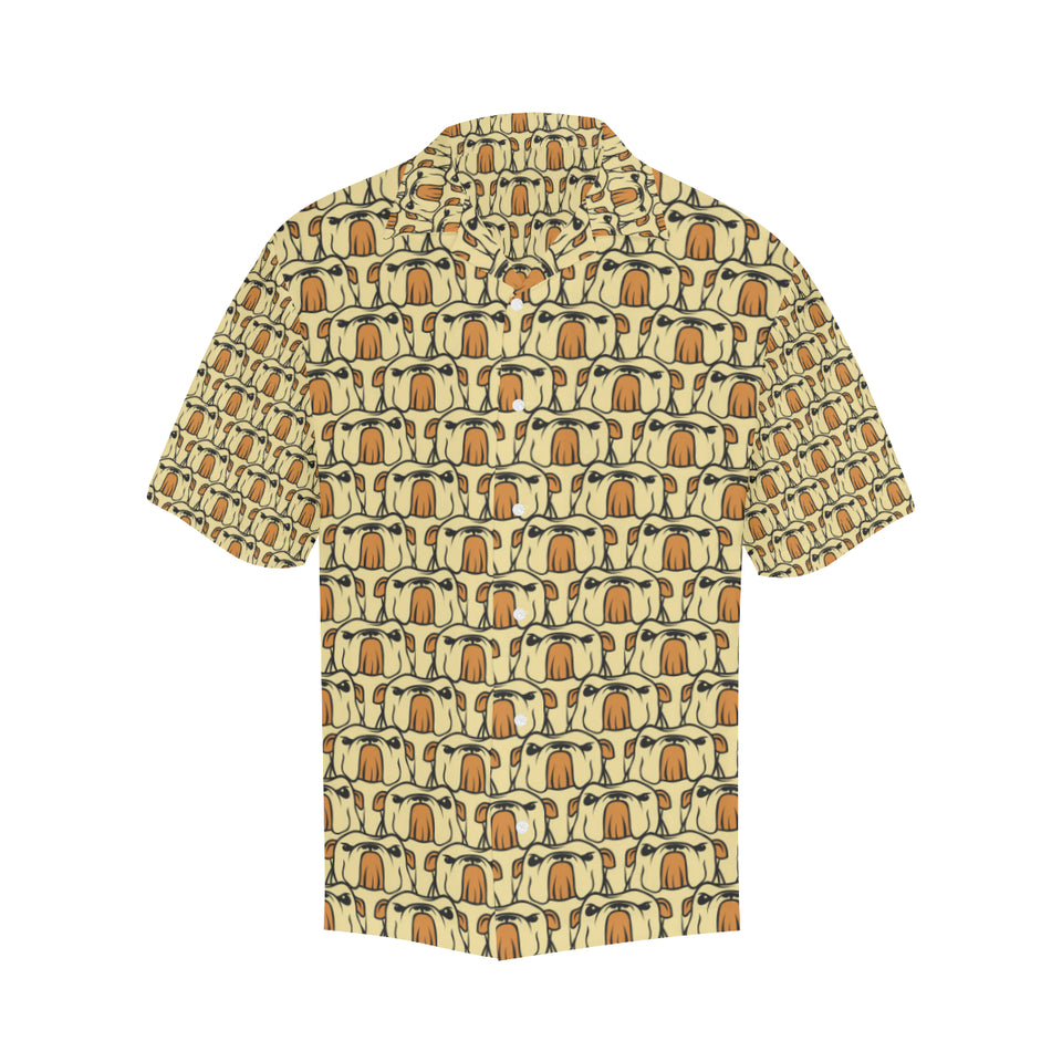 English Bulldog Pattern Print Design 02 Men's All Over Print Hawaiian Shirt (Model T58)