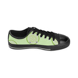 Cucumber pattern Men's Low Top Canvas Shoes Black