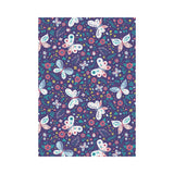 Colorful butterfly flower pattern.eps House Flag Garden Flag