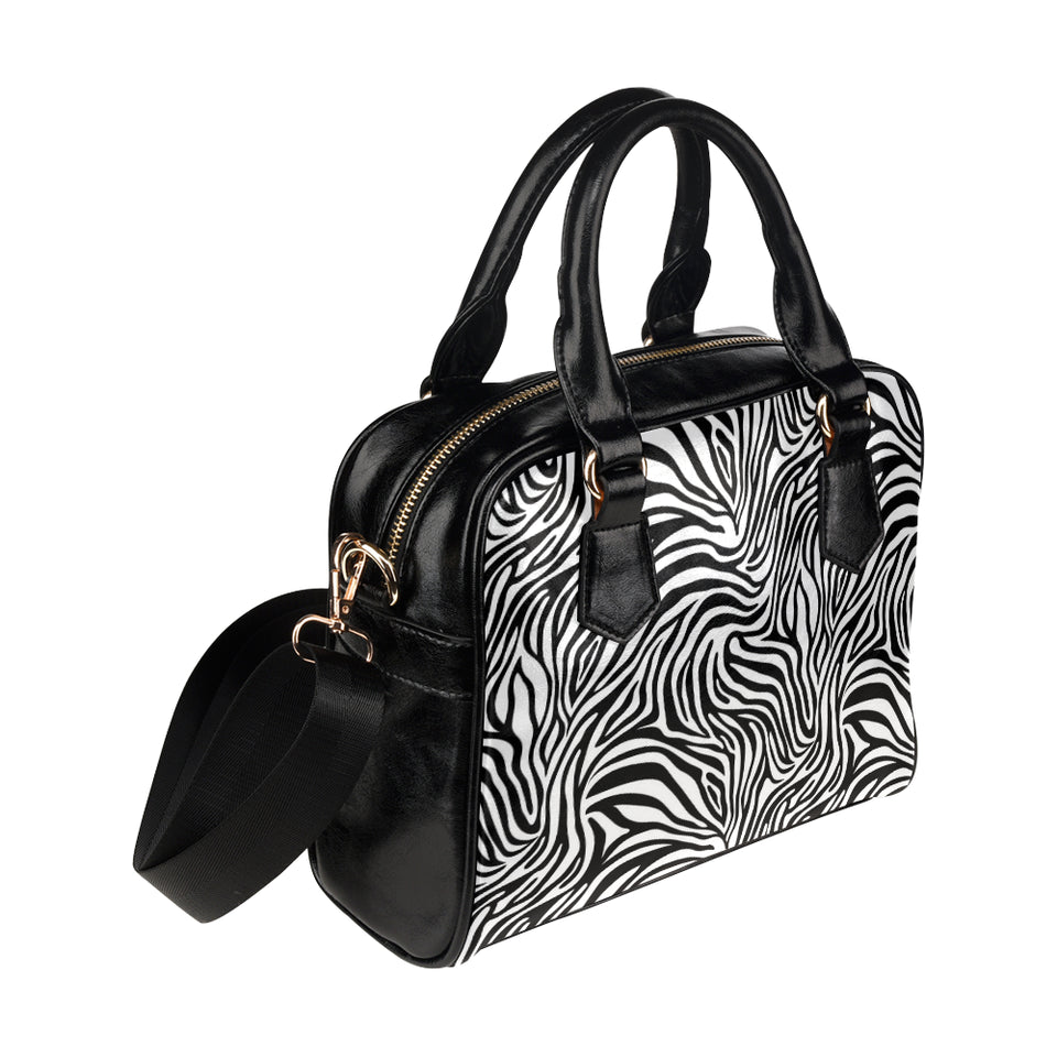 Zebra skin pattern Shoulder Handbag