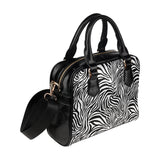 Zebra skin pattern Shoulder Handbag