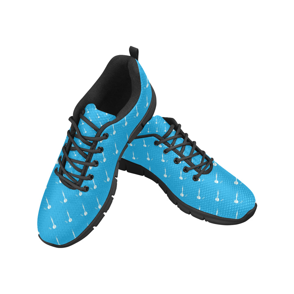 Darts Pattern Print Design 05 Men's Breathable Sneakers ( Model 055)