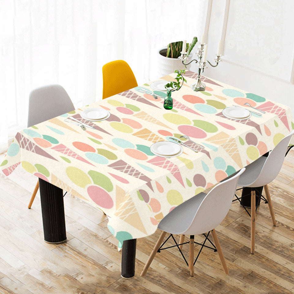 Ice cream cone pattern Tablecloth
