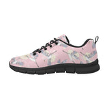 Japanese crane rose pattern Men's Sneaker Shoes