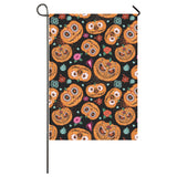 Pumpkin flowers spiderweb Halloween theme House Flag Garden Flag