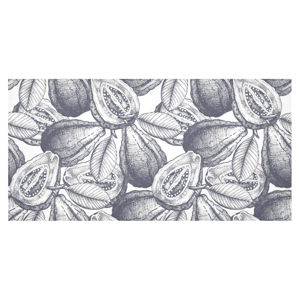 Guava tropical hand drawn pattern Tablecloth