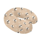 Cute raccoon heart pattern U-Shaped Travel Neck Pillow