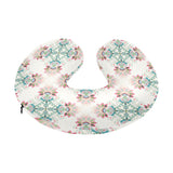 Square floral indian flower pattern U-Shaped Travel Neck Pillow