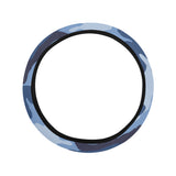 Blue camouflage pattern Car Steering Wheel Cover