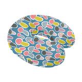 Colorful mushroom design pattern U-Shaped Travel Neck Pillow