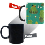 Cute frog dragonfly design pattern Morphing Mug Heat Changing Mug