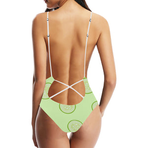 Cucumber pattern Women's One-Piece Swimsuit