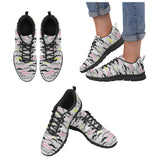 Mustache Beard Pattern Print Design 02 Women's Sneaker Shoes