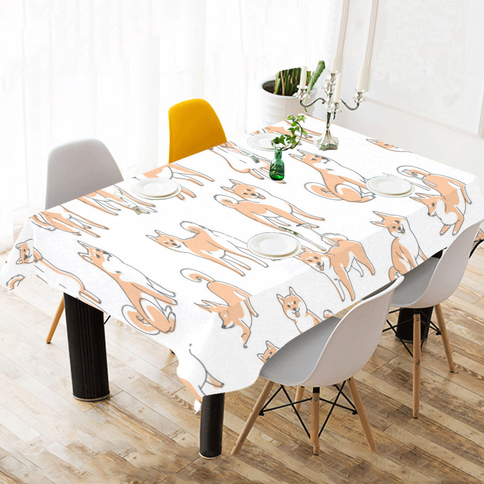 shiba inu dog pattern Tablecloth
