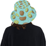 Kiwi blue background Unisex Bucket Hat