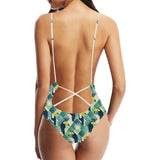 Toucan tropical leaves design pattern Women's One-Piece Swimsuit