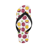 Passion fruit design pattern Unisex Flip Flops