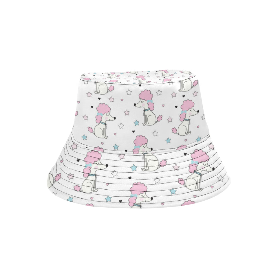 Cute poodle dog star pattern Unisex Bucket Hat