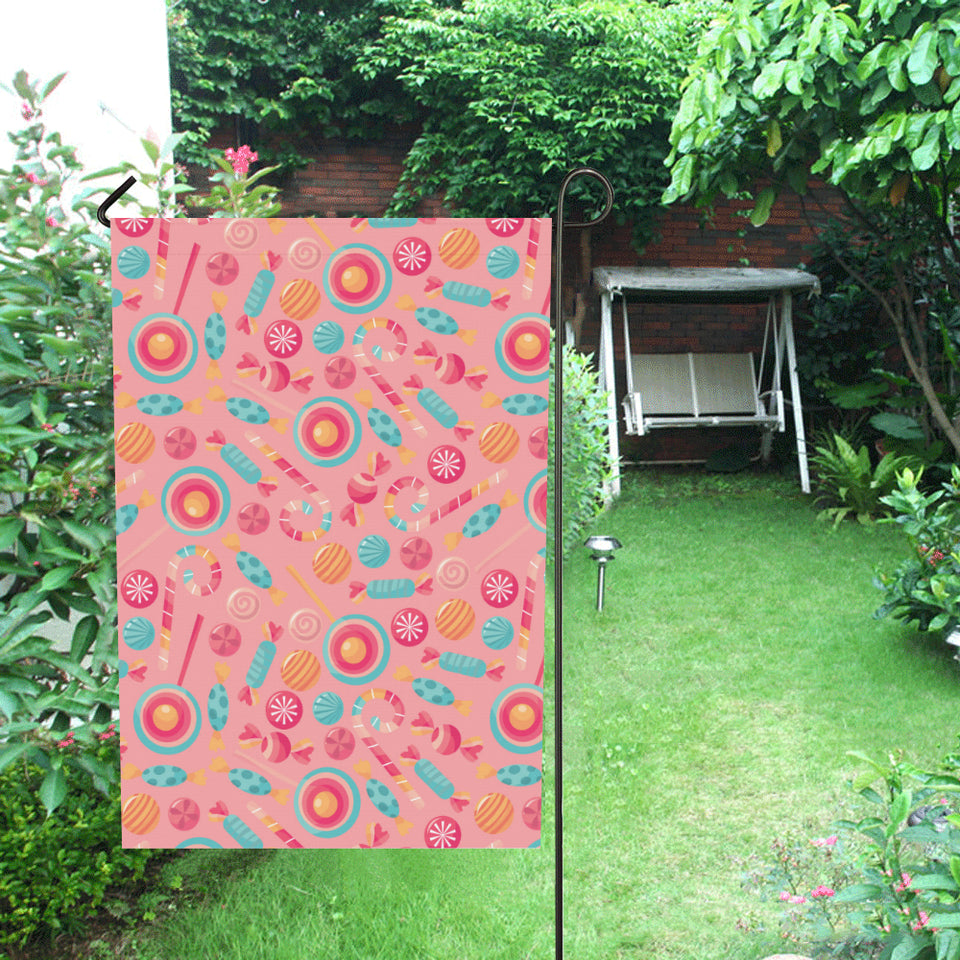 Colorful candy pattern House Flag Garden Flag