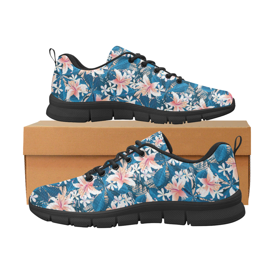 Hibiscus Pattern Print Design 02 Women's Sneaker Shoes