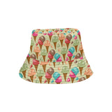 Colorful ice cream pattern Unisex Bucket Hat